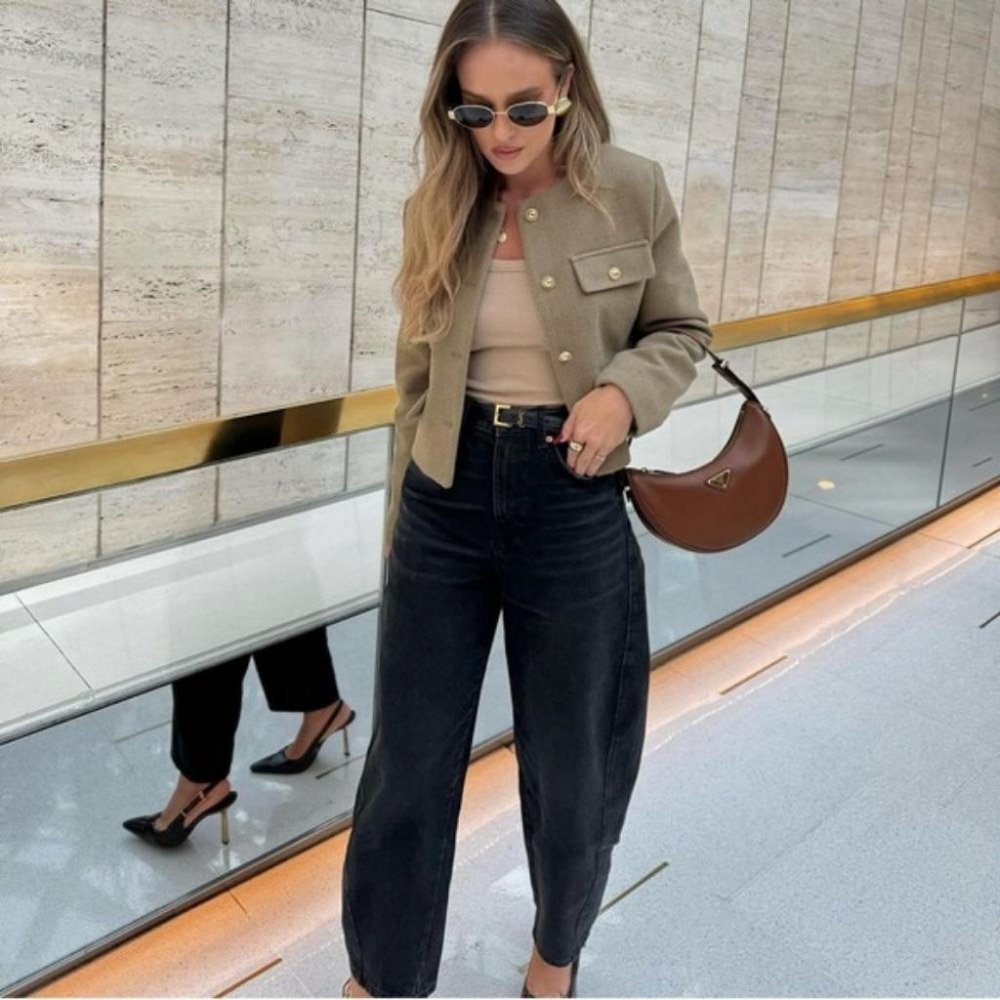 ZARA CROPPED FLAP JACKET - Picture 7 of 10